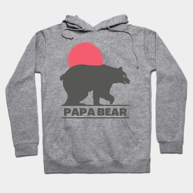 Papa Bear Hoodie by Art By Bear